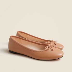 J Crew Andi ballet flats in leather CH265